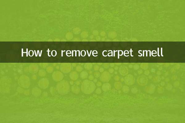 How to remove carpet smell