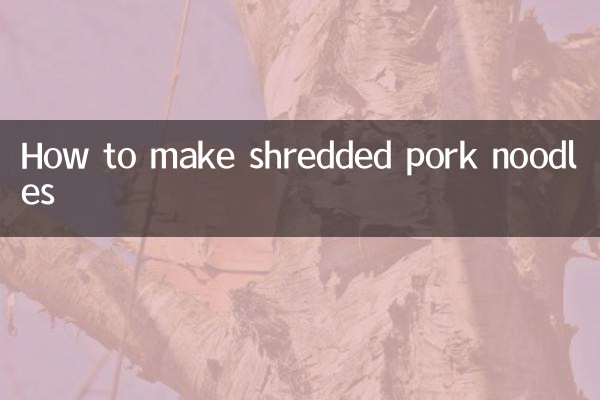 How to make shredded pork noodles