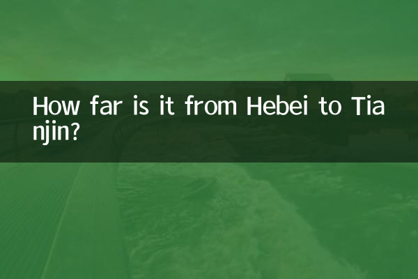 How far is it from Hebei to Tianjin?