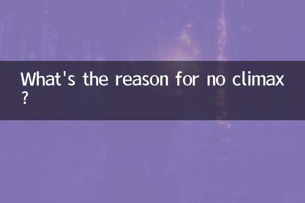 沒有高潮是什麼原因