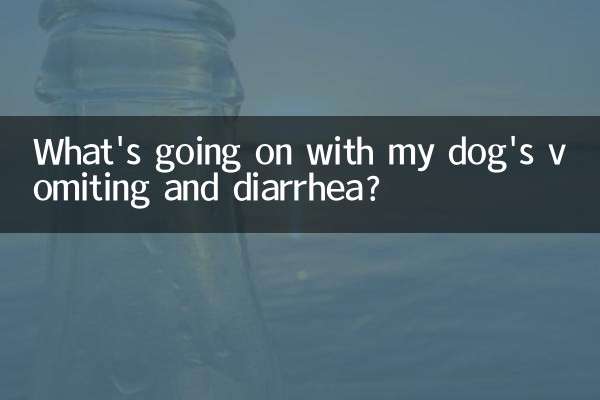 मेरे कुत्ते की उल्टी और दस्त के साथ क्या हो रहा है?