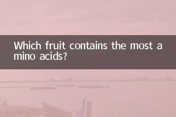 کدام میوه حاوی بیشترین اسید آمینه است؟