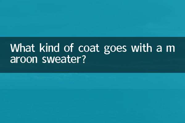 Quel genre de manteau va avec un pull marron ?