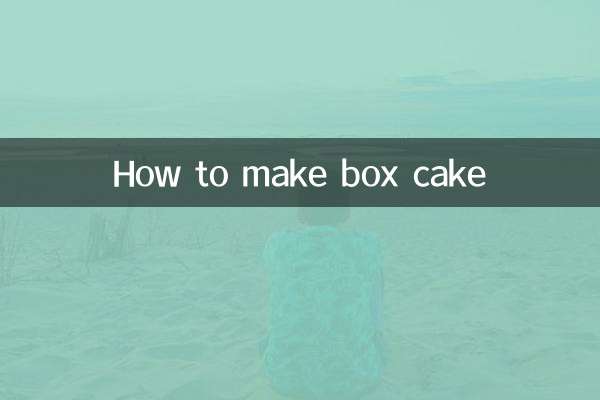 Как приготовить торт в коробочке