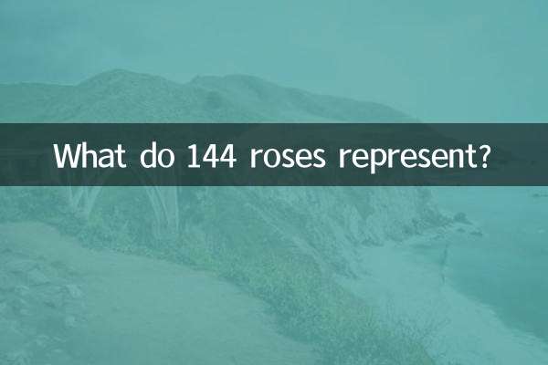 What do 144 roses represent?