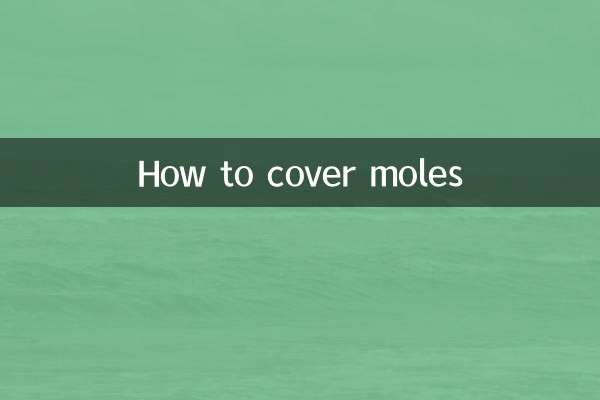 نحوه پوشاندن خال ها