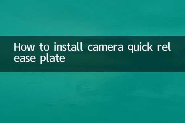 So installieren Sie die Kamera-Schnellwechselplatte