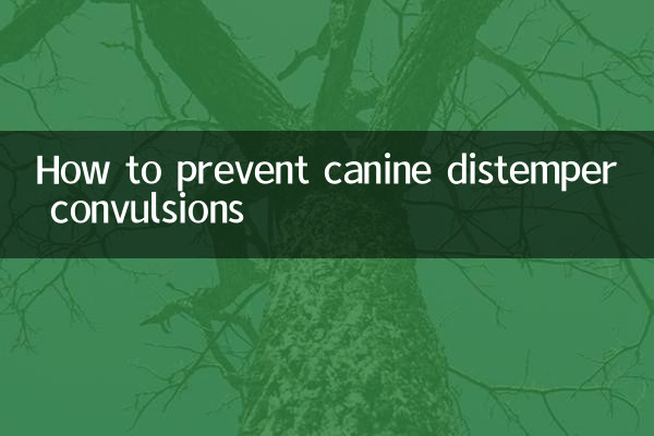 개 홍역 경련을 예방하는 방법