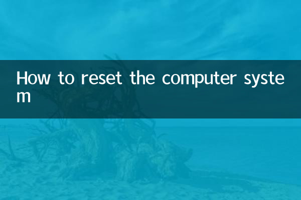 كيفية إعادة ضبط نظام الكمبيوتر