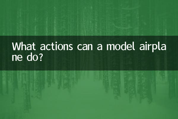 एक मॉडल हवाई जहाज क्या कार्य कर सकता है?