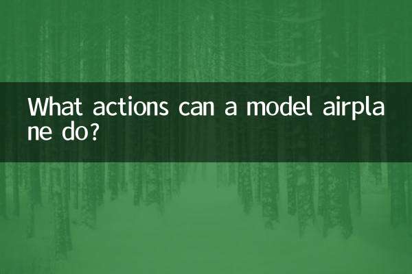 ما هي الإجراءات التي يمكن للطائرة النموذجية القيام بها؟