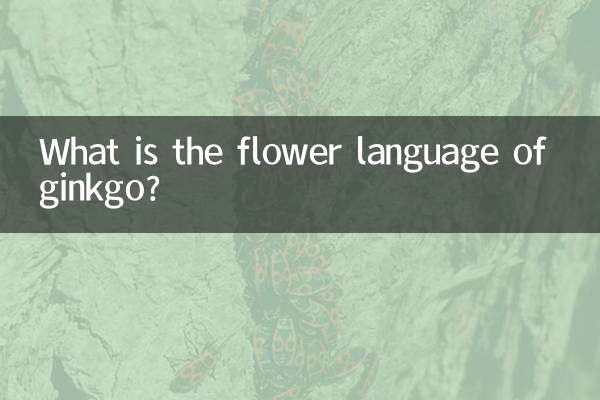 은행나무의 꽃말은 무엇인가요?