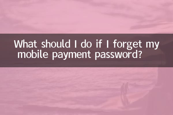 Was soll ich tun, wenn ich mein Passwort für mobiles Bezahlen vergessen habe?