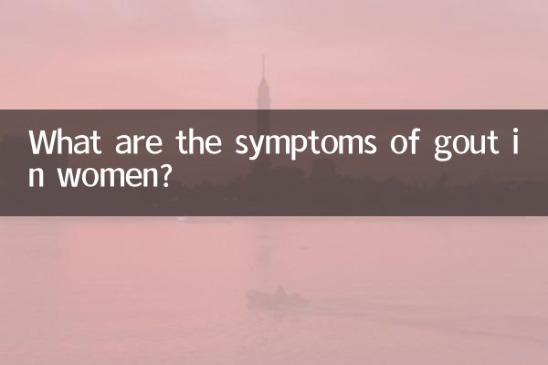 What are the symptoms of gout in women?