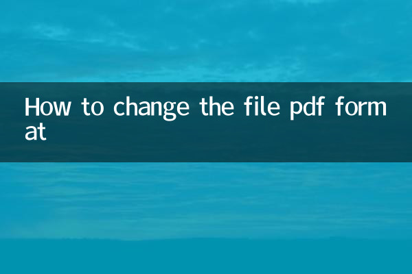 Come cambiare il formato del file pdf
