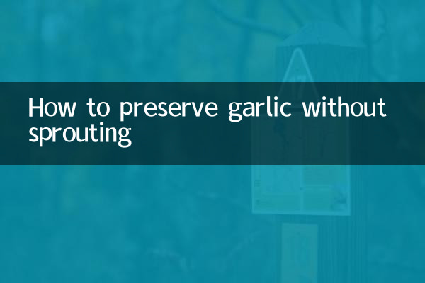 Come conservare l'aglio senza germogliare