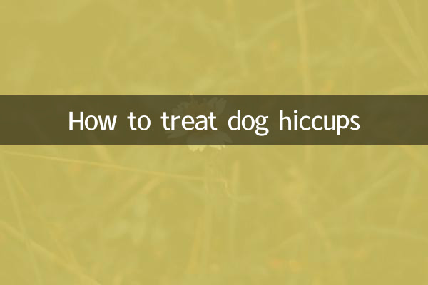 강아지 딸꾹질을 치료하는 방법