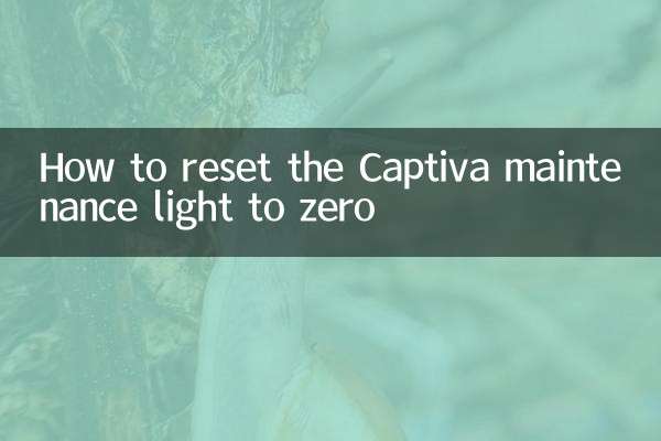 كيفية إعادة ضبط ضوء صيانة كابتيفا على الصفر