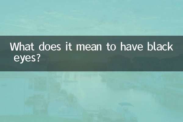 眼眶发黑有什么说法