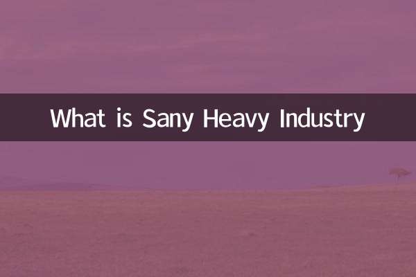 Sany 중공업은 무엇입니까?