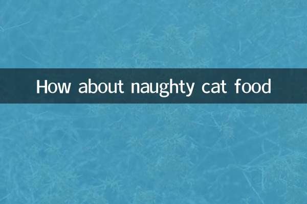 How about naughty cat food