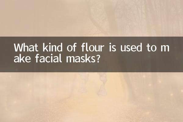 ¿Qué tipo de harina se utiliza para hacer mascarillas faciales?
