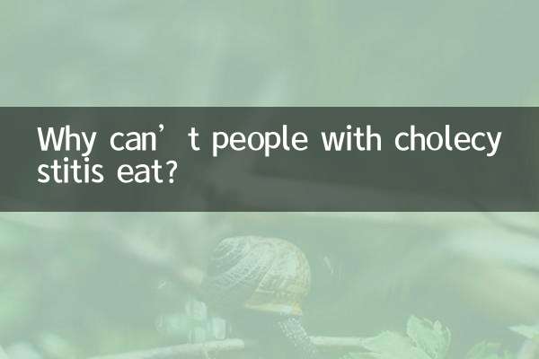 Pourquoi les personnes atteintes de cholécystite ne peuvent-elles pas manger ?
