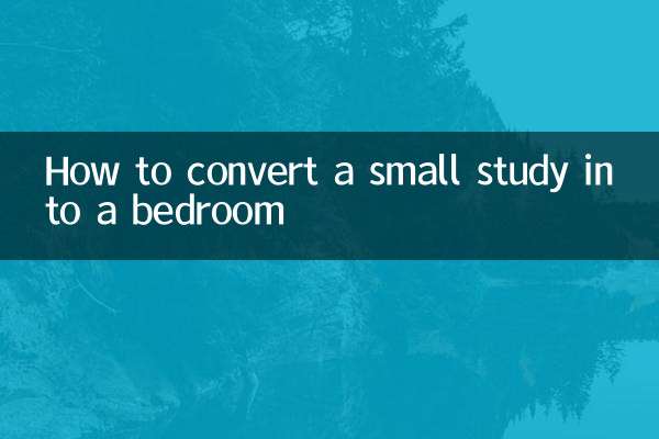Comment transformer un petit bureau en chambre