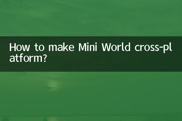 كيفية جعل Mini World متعدد المنصات؟