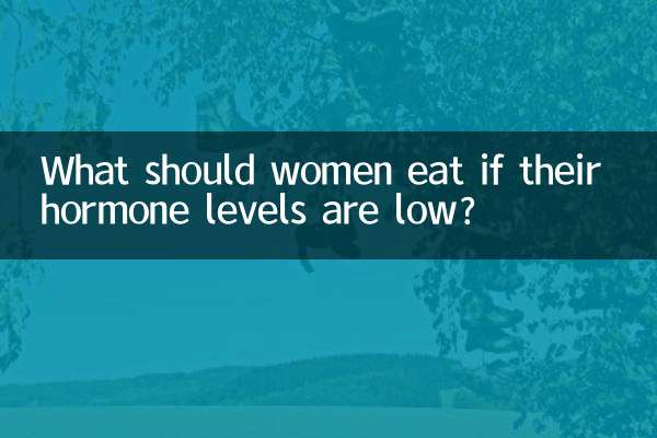 Cosa dovrebbero mangiare le donne se i loro livelli ormonali sono bassi?