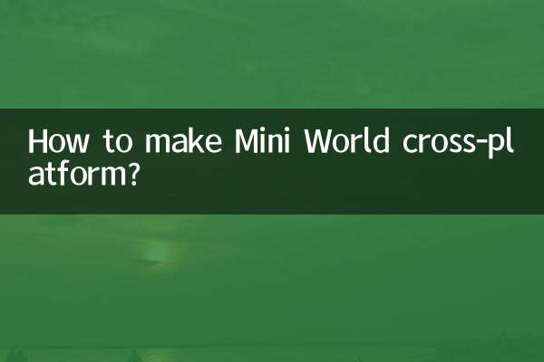 Come rendere Mini World multipiattaforma?