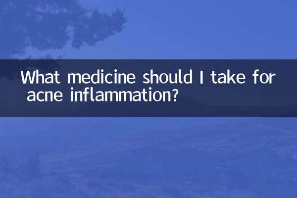 ¿Qué medicamento debo tomar para la inflamación del acné?