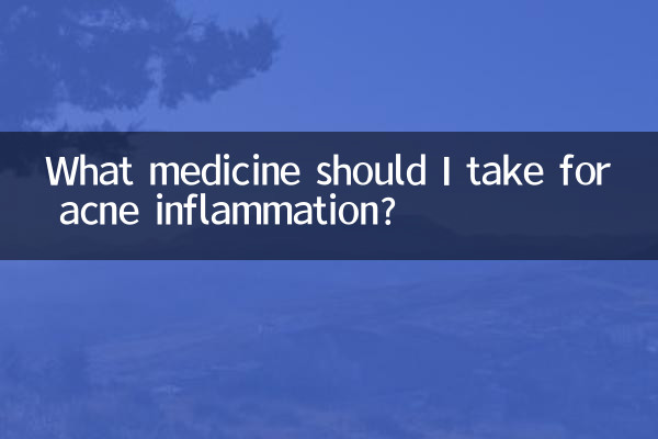 ¿Qué medicamento debo tomar para la inflamación del acné?