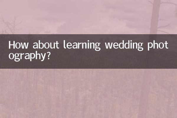 Wie wäre es mit dem Erlernen der Hochzeitsfotografie?