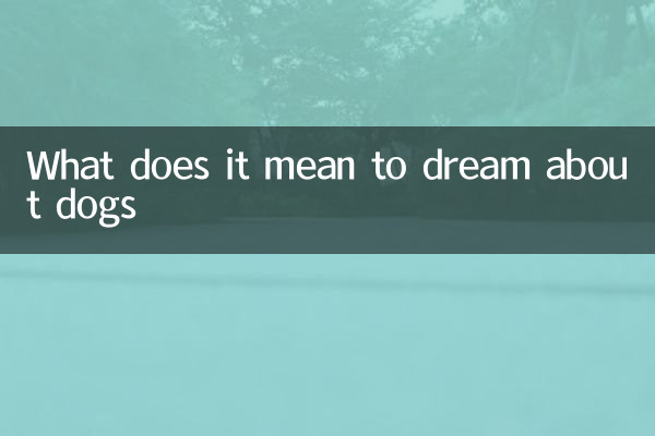 梦到狗狗是什么意思