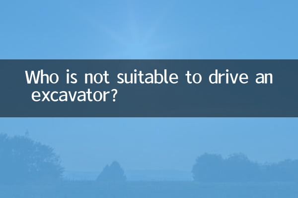 Quem não está apto para dirigir uma escavadeira?