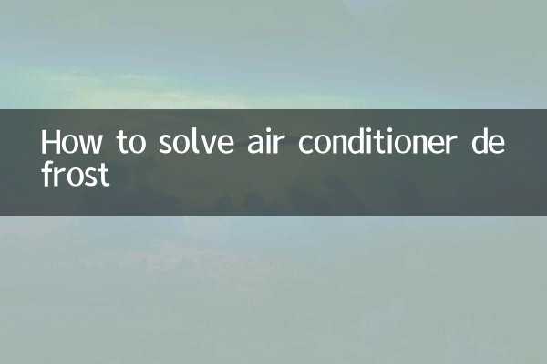 كيفية حل مشكلة تذويب مكيف الهواء