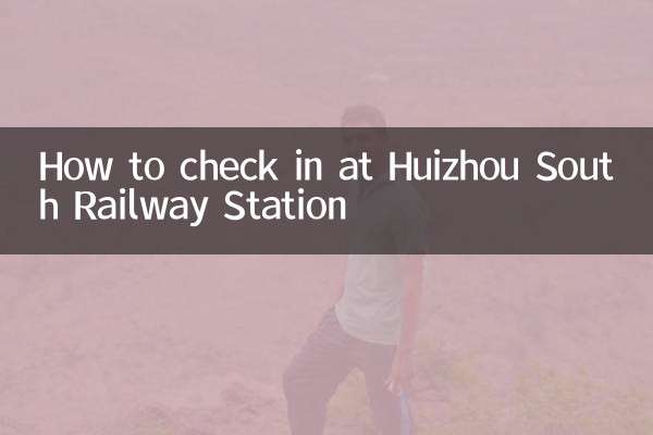 ہوئزہو ساؤتھ ریلوے اسٹیشن پر چیک ان کرنے کا طریقہ