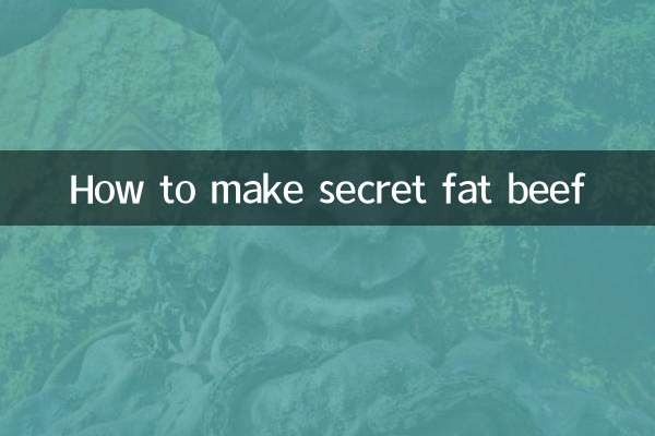 Cómo hacer carne de res grasa secreta