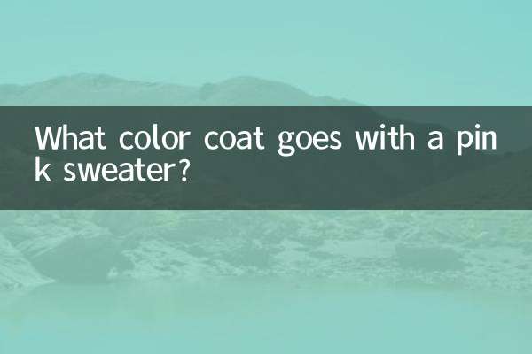 Quelle couleur de manteau va avec un pull rose ?