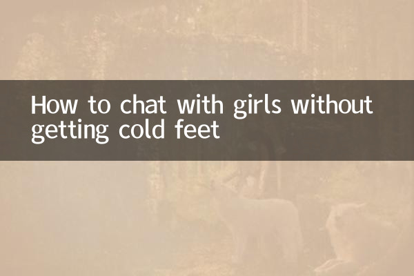 How to chat with girls without getting cold feet