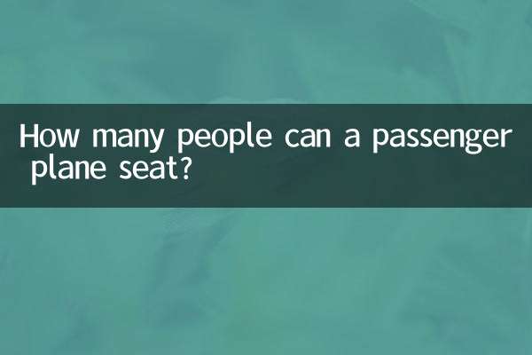 एक यात्री विमान में कितने लोग बैठ सकते हैं?