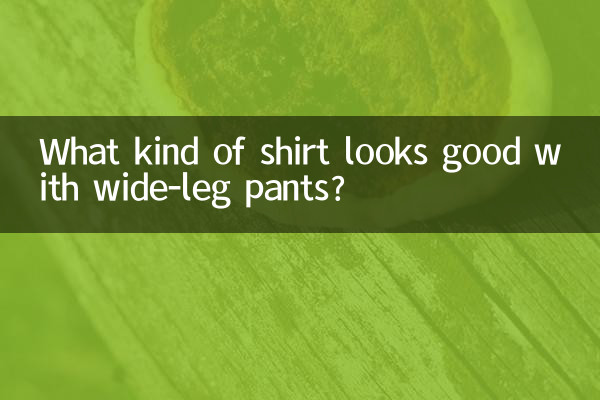 کس طرح کی قمیض وسیع ٹانگوں والی پتلون کے ساتھ اچھی لگتی ہے؟