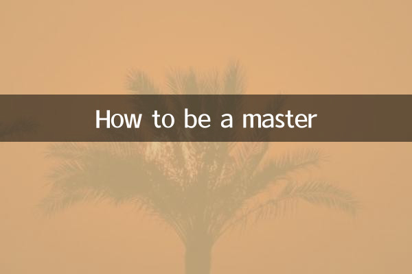How to be a master