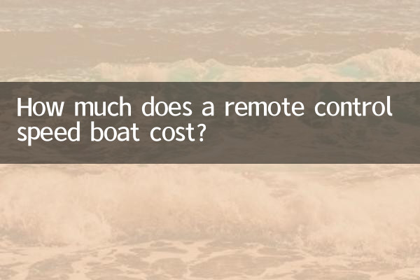 How much does a remote control speed boat cost?