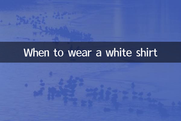 Quando indossare una camicia bianca