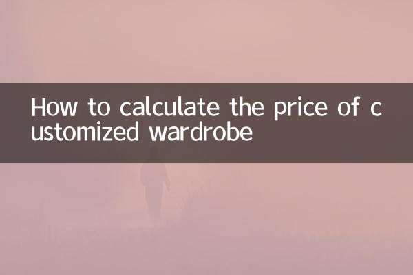 How to calculate the price of customized wardrobe