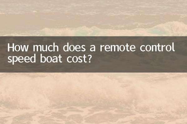 Quanto costa un motoscafo telecomandato?