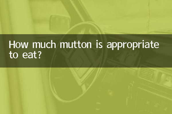 How much mutton is appropriate to eat?