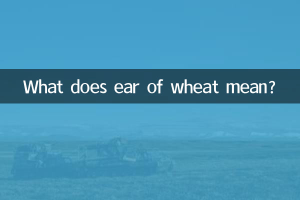 ¿Qué significa espiga de trigo?